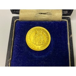 Zlatá mince Svatý Václav Jednodukát Československý 1932, původní etuje
