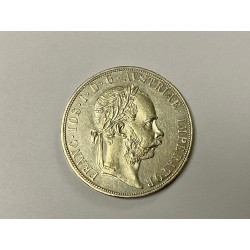 Stříbrná mince 2 zlatník F.J. I 1884