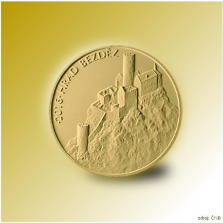Zlatá pamětní mince - Hrad Bezděz STANDARD