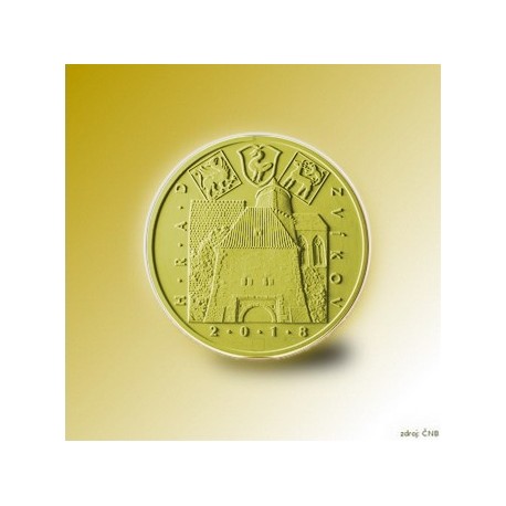 Zlatá pamětní mince - Hrad Zvíkov 5000Kč