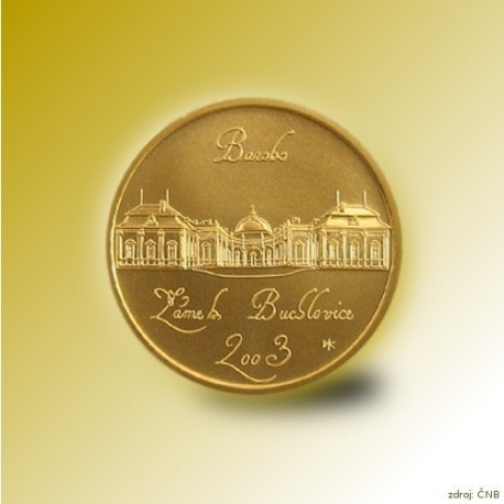 Zlatá mince 2000 Kč Zámek Buchlovice Baroko 2003 Standard_
