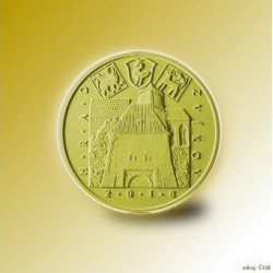 Zlatá pamětní mince - Hrad Zvíkov 5000Kč