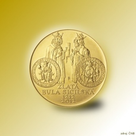 Zlatá mince 10000 Kč Zlatá bula sicilská 1oz 2012 Standard